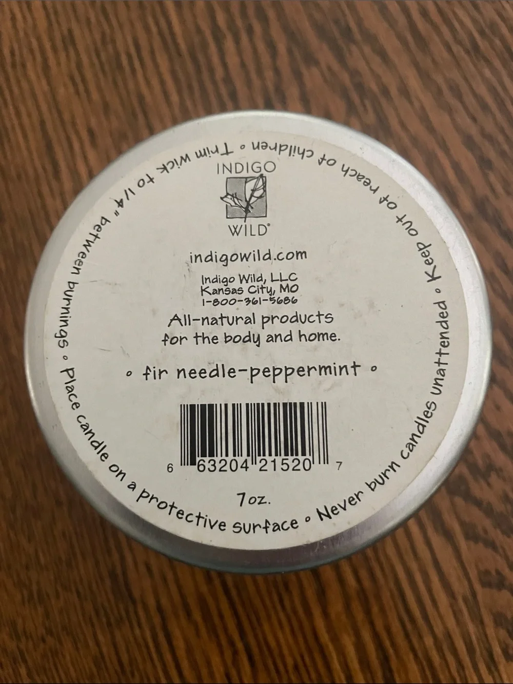 Indigo Wild-Zum Vintage Zum Joy Fir needle-Peppermint Soy Candle